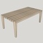 Grande table en bois massif