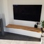 Planche Live Edge sous TV