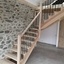 Escalier en frêne à limons crémaillère
