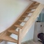 Nouvel escalier 1/4 tournant - hévéa