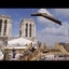 Première étape de la reconstruction de la flèche de Notre-Dame de Paris