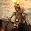 Robot lampe steampunk