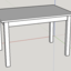 Table de cuisine - plan sketchup