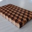 Planches à découper en bois de bout façon "3D"