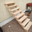 Fabrication d'un escalier en bois pour piscine hors sol