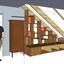 Bibliothèque sous escalier