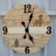Grande horloge en bois de palette