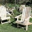 Fauteuil type Adirondack