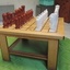 Table basse  avec jeux d'échecs