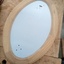 Cadre ovale avec rainure et moulure intérieures (Socle pour maquette portillon)