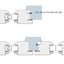 Portes et fenêtres en 58 et 68mm - plan sur règle