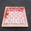 Jeux d'echecs hetre échauffé epoxy rouge