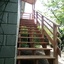 Construction d'un ensemble escalier, palier et auvent.
