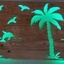 Décoration en bois ambiance plage , ile et nautique a leds