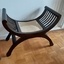 Cannage traditionnel d'une chaise curule
