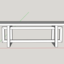 Table basse - Live edges et piètement à cadres