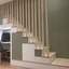 Un escalier-bureau pour mezzanine