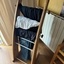 Portant à vêtements en chêne et alu ( Valet de chambre )