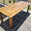 Table de jardin en lames de terrasse