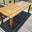 Table de jardin en lames de terrasse