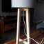 Lampe bureau en palette