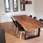 Table en noyer live edge