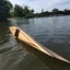 Kayak en lamellé-collé