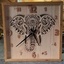 Horloge murale Éléphant avec Leds