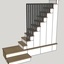 Escalier-placard avec palier quart tournant