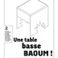 Table basse baoum