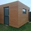 Construction d'un abri de jardin contemporain