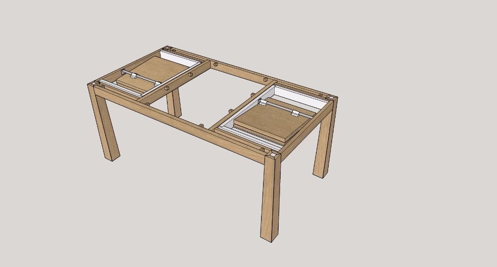 table en bois rectangulaire