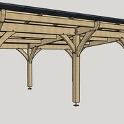 Carport double - Charpente tradi