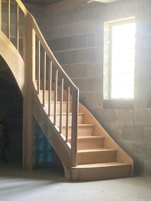 Escalier à noyaux (sans cassure)